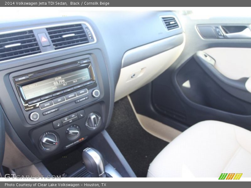 Black / Cornsilk Beige 2014 Volkswagen Jetta TDI Sedan