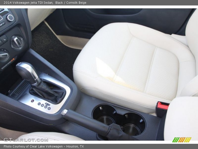 Black / Cornsilk Beige 2014 Volkswagen Jetta TDI Sedan