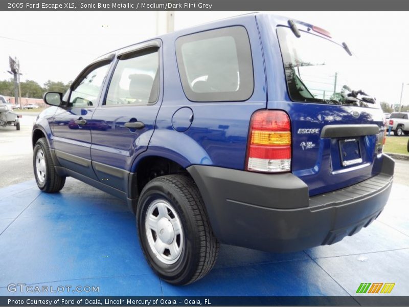 Sonic Blue Metallic / Medium/Dark Flint Grey 2005 Ford Escape XLS
