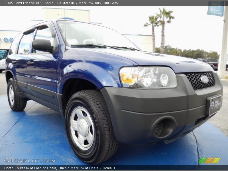 Sonic Blue Metallic / Medium/Dark Flint Grey 2005 Ford Escape XLS