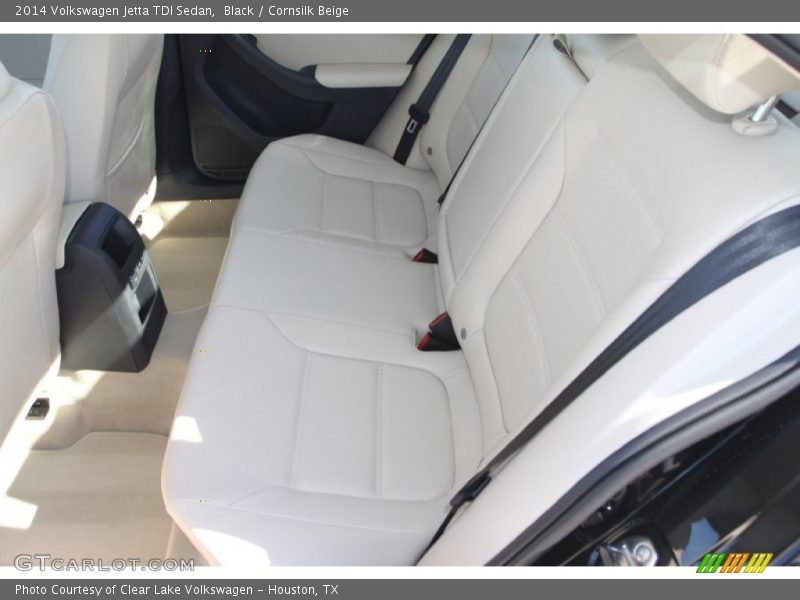 Black / Cornsilk Beige 2014 Volkswagen Jetta TDI Sedan