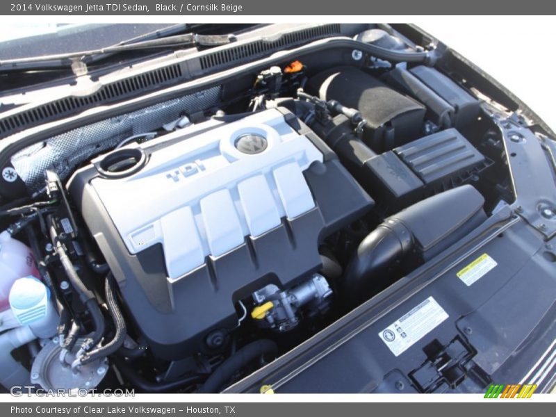 Black / Cornsilk Beige 2014 Volkswagen Jetta TDI Sedan