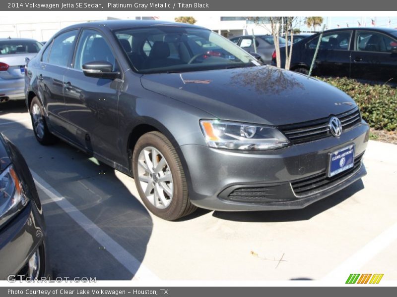 Platinum Gray Metallic / Titan Black 2014 Volkswagen Jetta SE Sedan