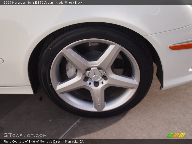 Arctic White / Black 2009 Mercedes-Benz E 350 Sedan