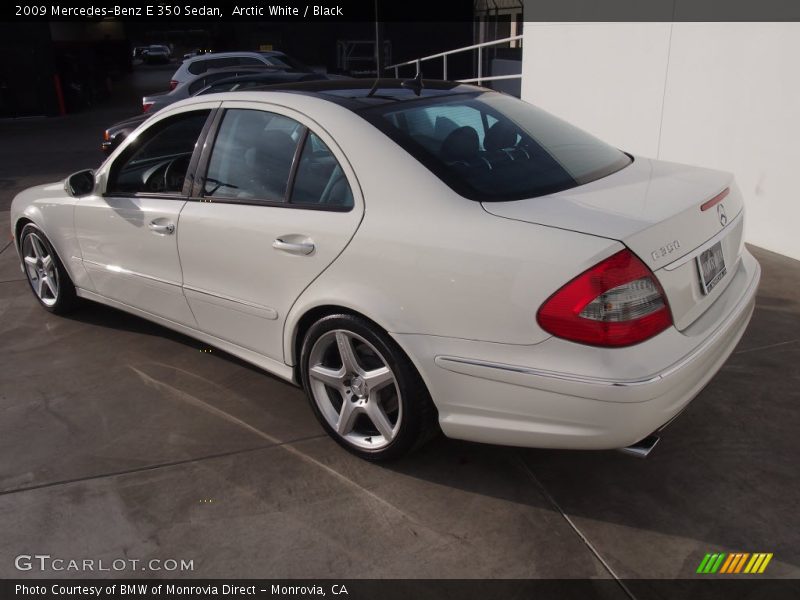 Arctic White / Black 2009 Mercedes-Benz E 350 Sedan