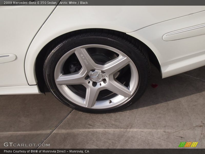Arctic White / Black 2009 Mercedes-Benz E 350 Sedan