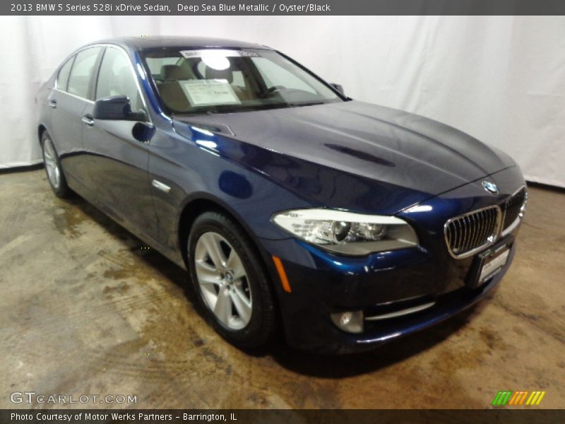 Deep Sea Blue Metallic / Oyster/Black 2013 BMW 5 Series 528i xDrive Sedan