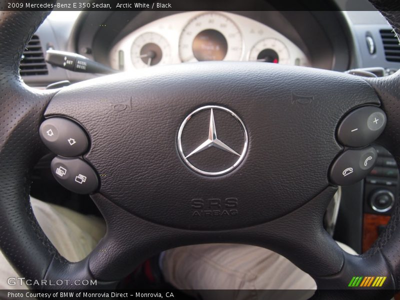 Arctic White / Black 2009 Mercedes-Benz E 350 Sedan