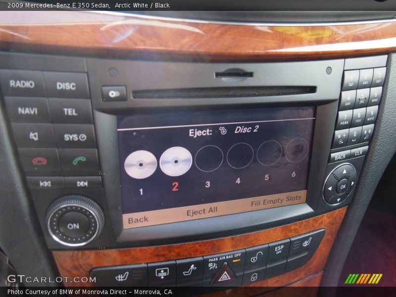 Arctic White / Black 2009 Mercedes-Benz E 350 Sedan