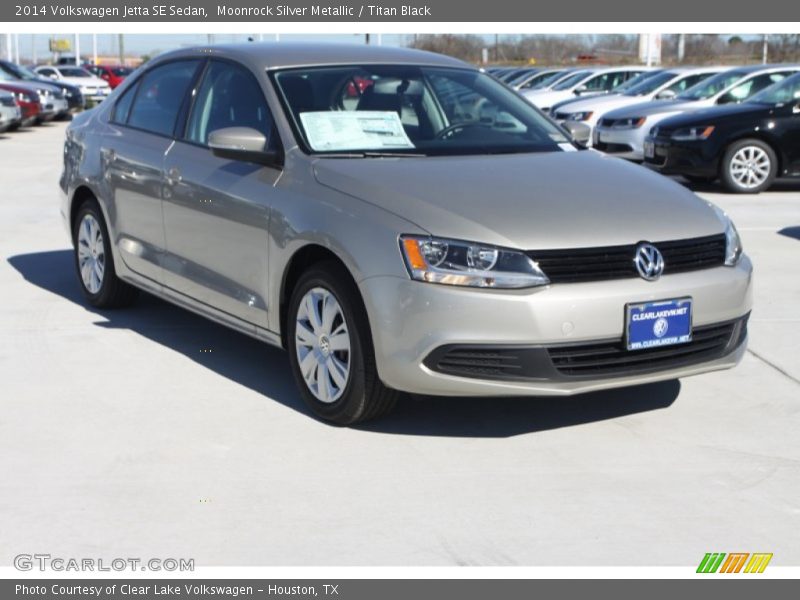 Moonrock Silver Metallic / Titan Black 2014 Volkswagen Jetta SE Sedan