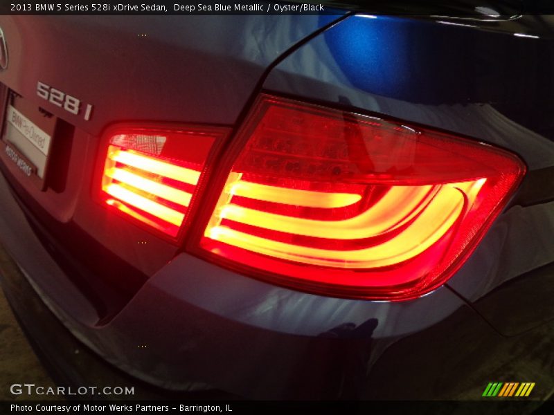 Deep Sea Blue Metallic / Oyster/Black 2013 BMW 5 Series 528i xDrive Sedan