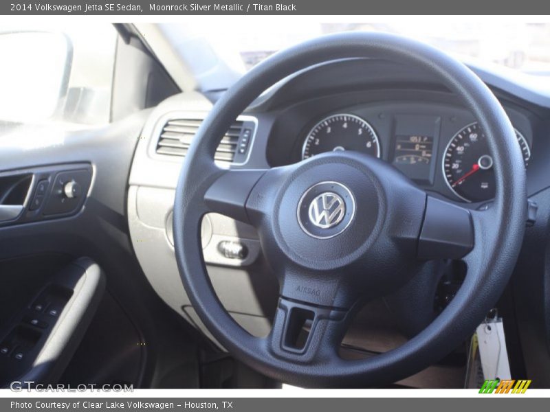 Moonrock Silver Metallic / Titan Black 2014 Volkswagen Jetta SE Sedan