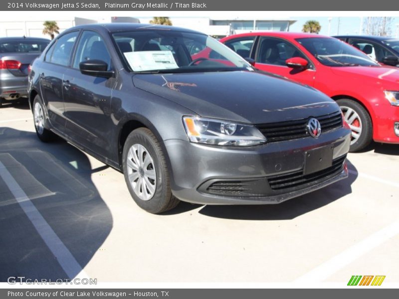 Platinum Gray Metallic / Titan Black 2014 Volkswagen Jetta S Sedan