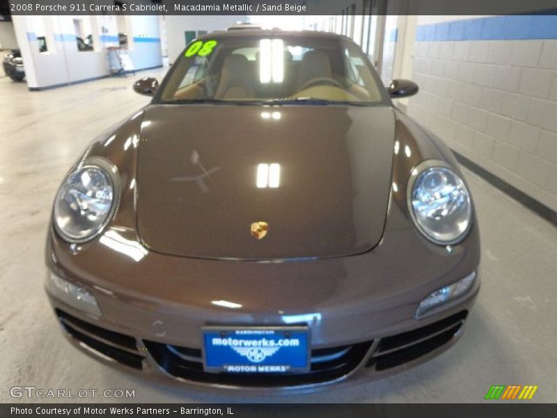 Macadamia Metallic / Sand Beige 2008 Porsche 911 Carrera S Cabriolet