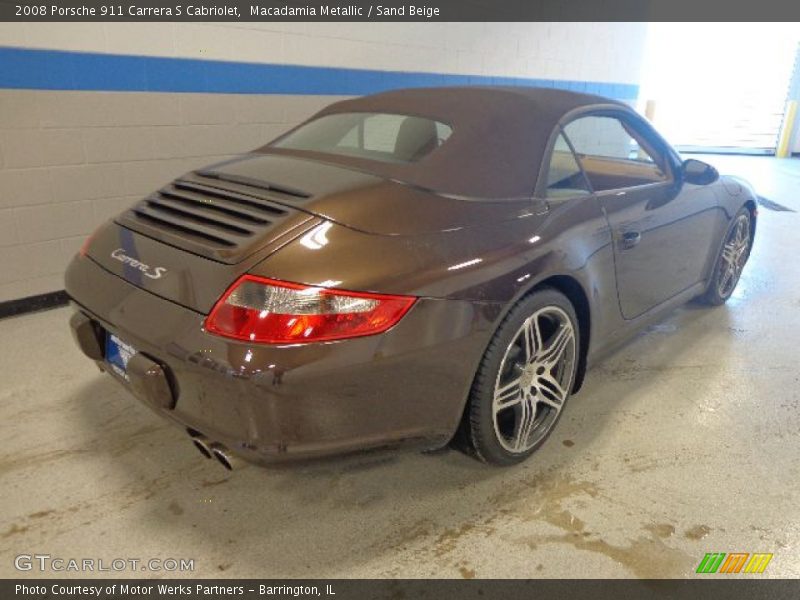 Macadamia Metallic / Sand Beige 2008 Porsche 911 Carrera S Cabriolet