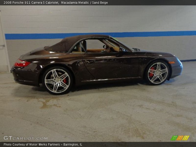 Macadamia Metallic / Sand Beige 2008 Porsche 911 Carrera S Cabriolet