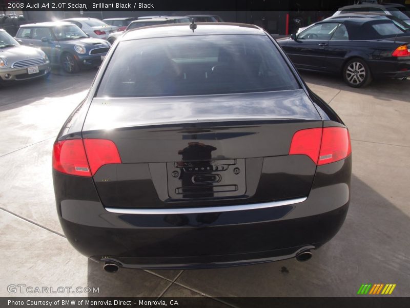 Brilliant Black / Black 2008 Audi A4 2.0T Sedan
