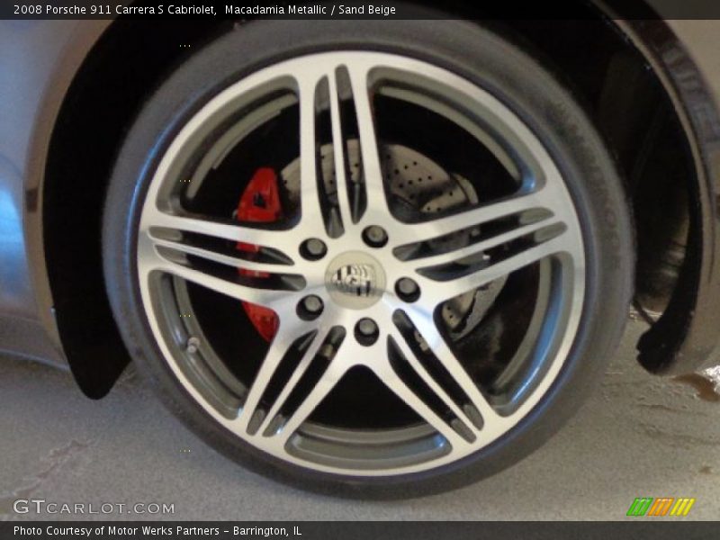 Macadamia Metallic / Sand Beige 2008 Porsche 911 Carrera S Cabriolet