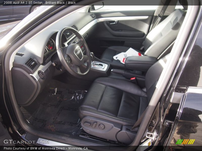 Brilliant Black / Black 2008 Audi A4 2.0T Sedan