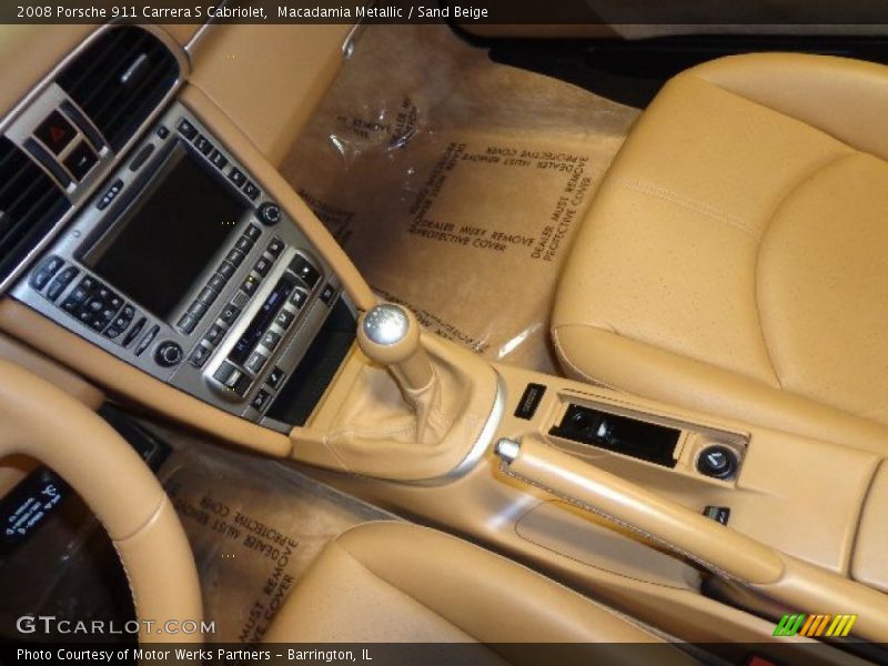 Macadamia Metallic / Sand Beige 2008 Porsche 911 Carrera S Cabriolet