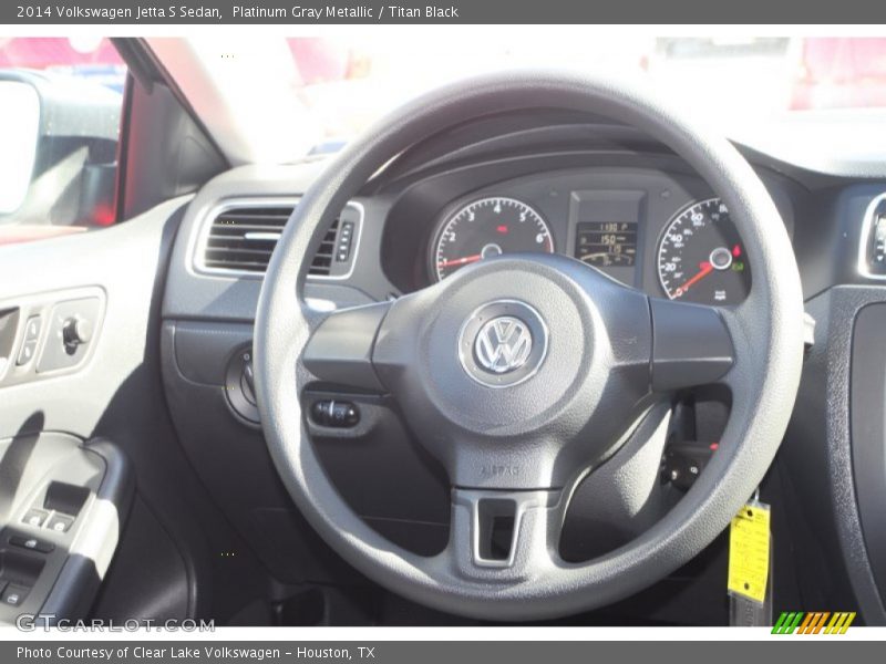 Platinum Gray Metallic / Titan Black 2014 Volkswagen Jetta S Sedan