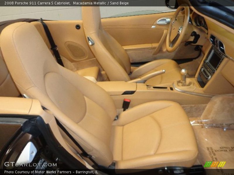 Macadamia Metallic / Sand Beige 2008 Porsche 911 Carrera S Cabriolet