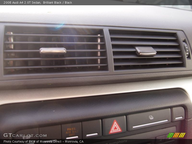 Brilliant Black / Black 2008 Audi A4 2.0T Sedan