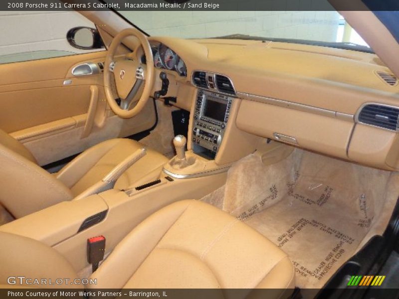 Macadamia Metallic / Sand Beige 2008 Porsche 911 Carrera S Cabriolet