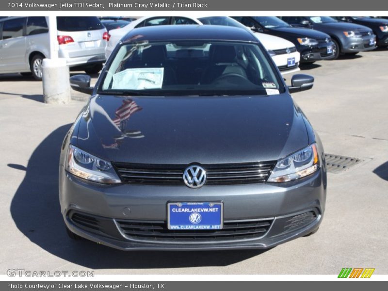 Platinum Gray Metallic / Titan Black 2014 Volkswagen Jetta TDI Sedan