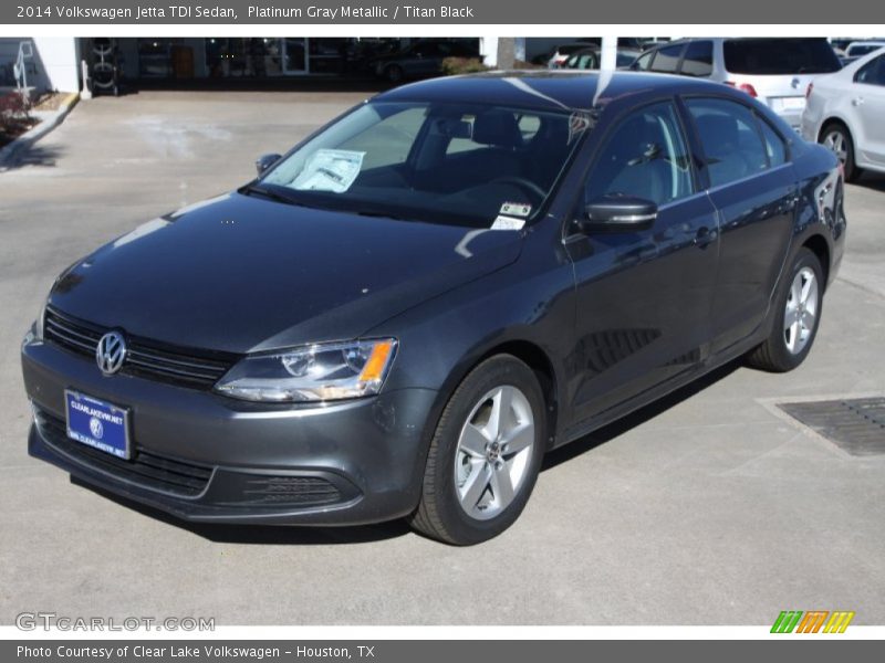 Platinum Gray Metallic / Titan Black 2014 Volkswagen Jetta TDI Sedan