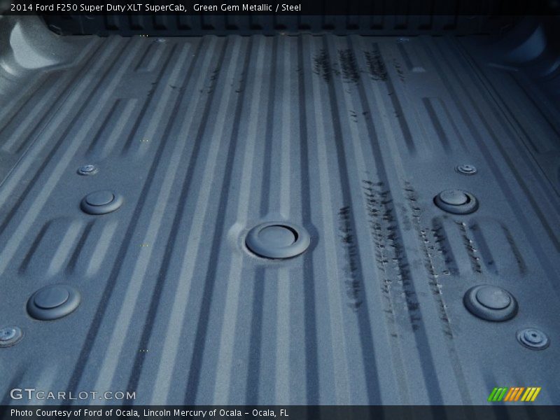 Green Gem Metallic / Steel 2014 Ford F250 Super Duty XLT SuperCab