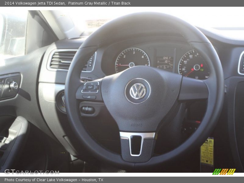 Platinum Gray Metallic / Titan Black 2014 Volkswagen Jetta TDI Sedan