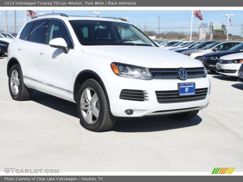 Pure White / Black Anthracite 2014 Volkswagen Touareg TDI Lux 4Motion