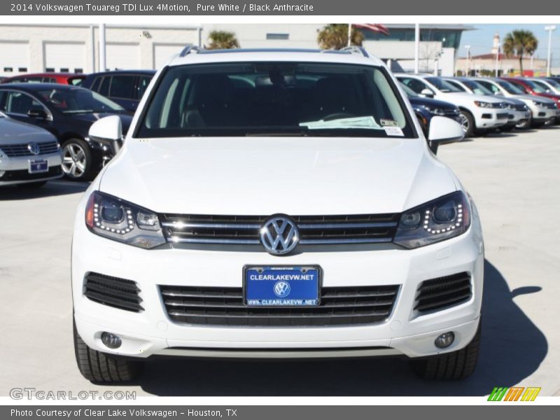 Pure White / Black Anthracite 2014 Volkswagen Touareg TDI Lux 4Motion