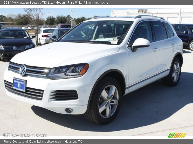 Pure White / Black Anthracite 2014 Volkswagen Touareg TDI Lux 4Motion