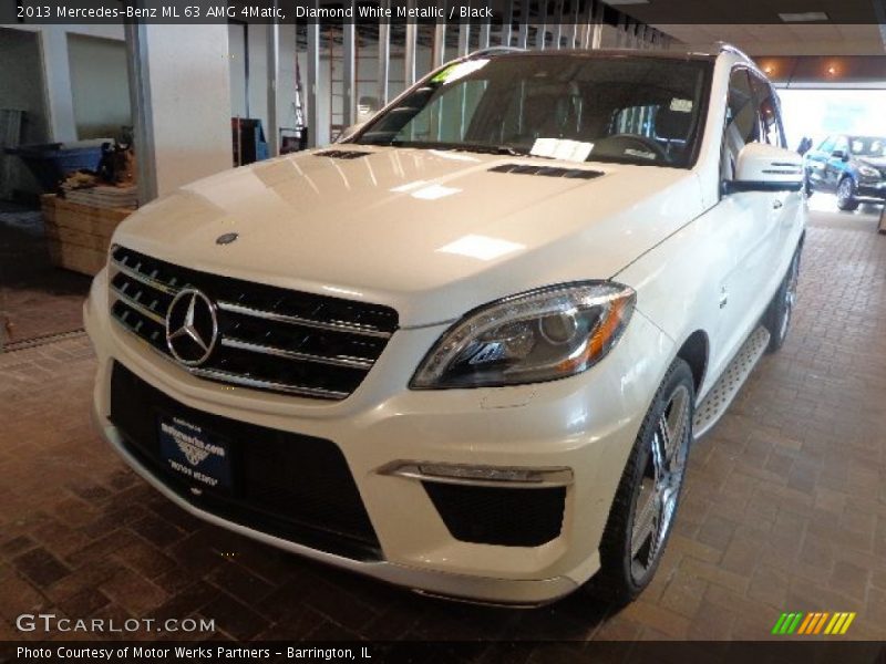 Diamond White Metallic / Black 2013 Mercedes-Benz ML 63 AMG 4Matic