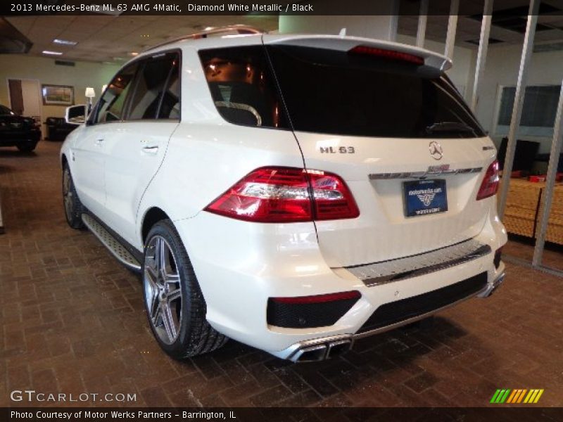 Diamond White Metallic / Black 2013 Mercedes-Benz ML 63 AMG 4Matic