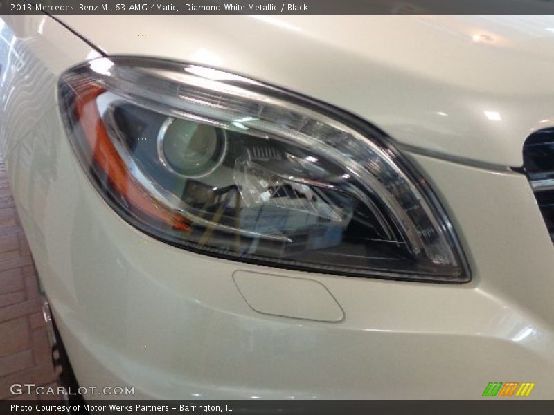 Diamond White Metallic / Black 2013 Mercedes-Benz ML 63 AMG 4Matic