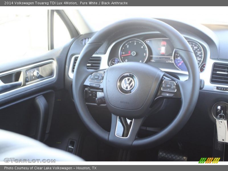 Pure White / Black Anthracite 2014 Volkswagen Touareg TDI Lux 4Motion