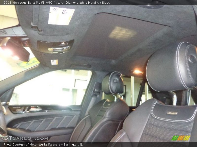 Diamond White Metallic / Black 2013 Mercedes-Benz ML 63 AMG 4Matic
