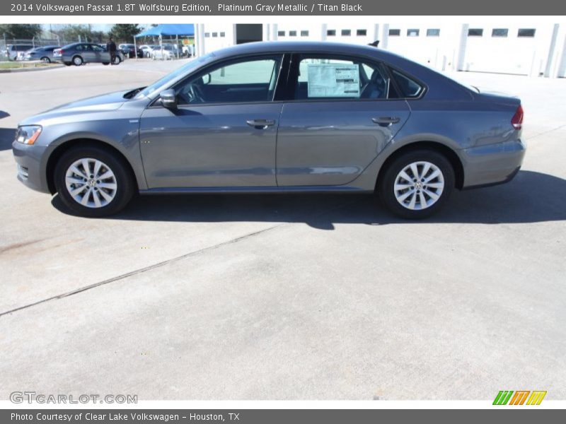 Platinum Gray Metallic / Titan Black 2014 Volkswagen Passat 1.8T Wolfsburg Edition
