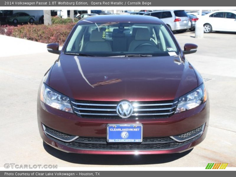 Opera Red Metallic / Cornsilk Beige 2014 Volkswagen Passat 1.8T Wolfsburg Edition