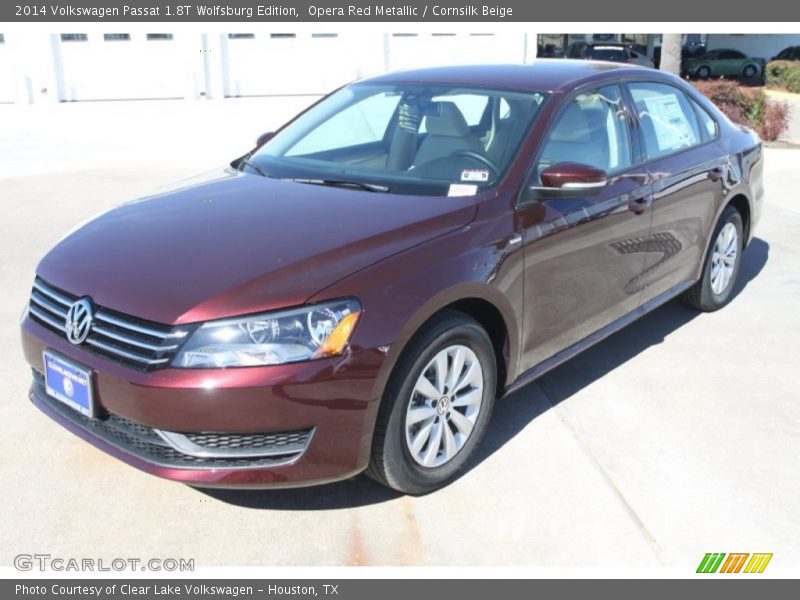 Opera Red Metallic / Cornsilk Beige 2014 Volkswagen Passat 1.8T Wolfsburg Edition