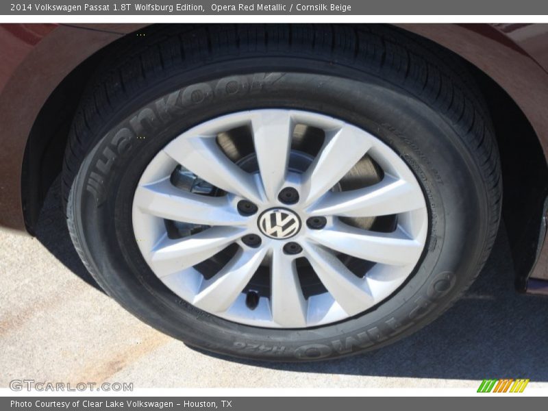 Opera Red Metallic / Cornsilk Beige 2014 Volkswagen Passat 1.8T Wolfsburg Edition