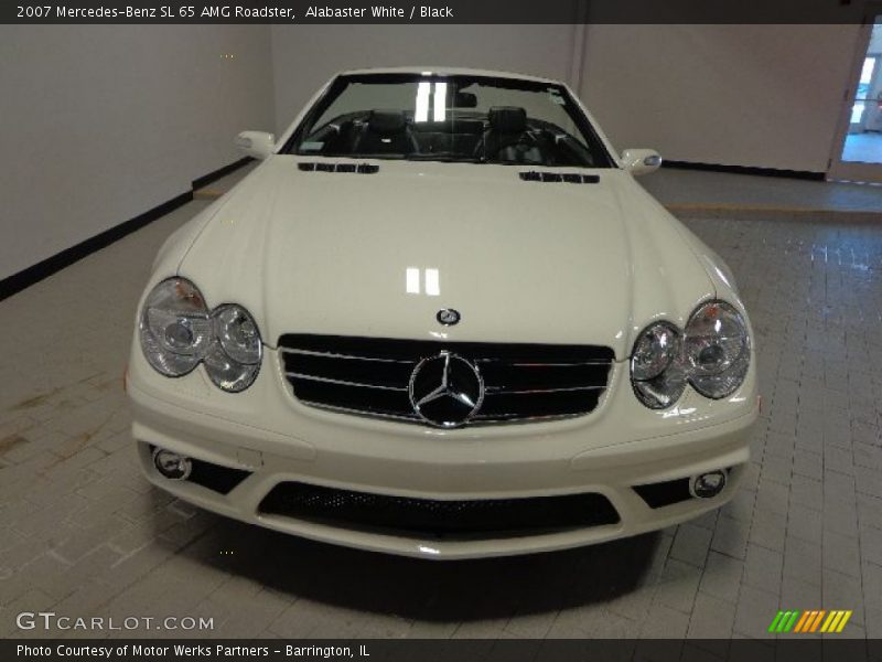 Alabaster White / Black 2007 Mercedes-Benz SL 65 AMG Roadster