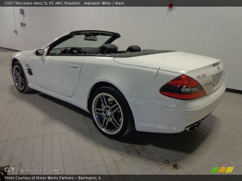 Alabaster White / Black 2007 Mercedes-Benz SL 65 AMG Roadster