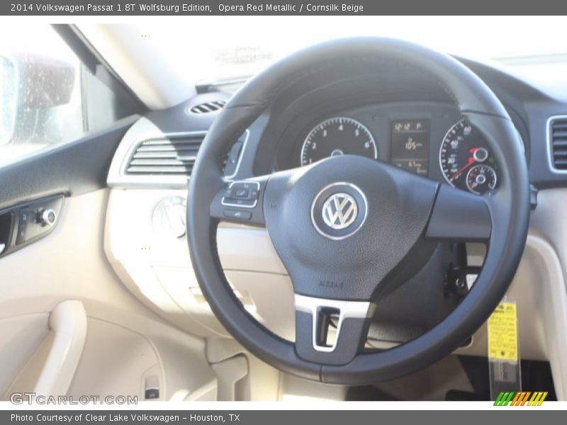 Opera Red Metallic / Cornsilk Beige 2014 Volkswagen Passat 1.8T Wolfsburg Edition
