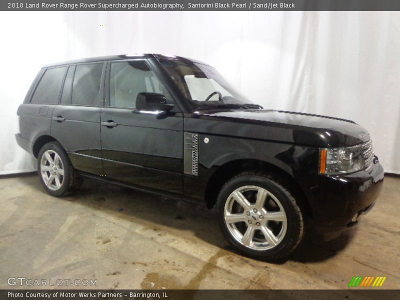 Santorini Black Pearl / Sand/Jet Black 2010 Land Rover Range Rover Supercharged Autobiography