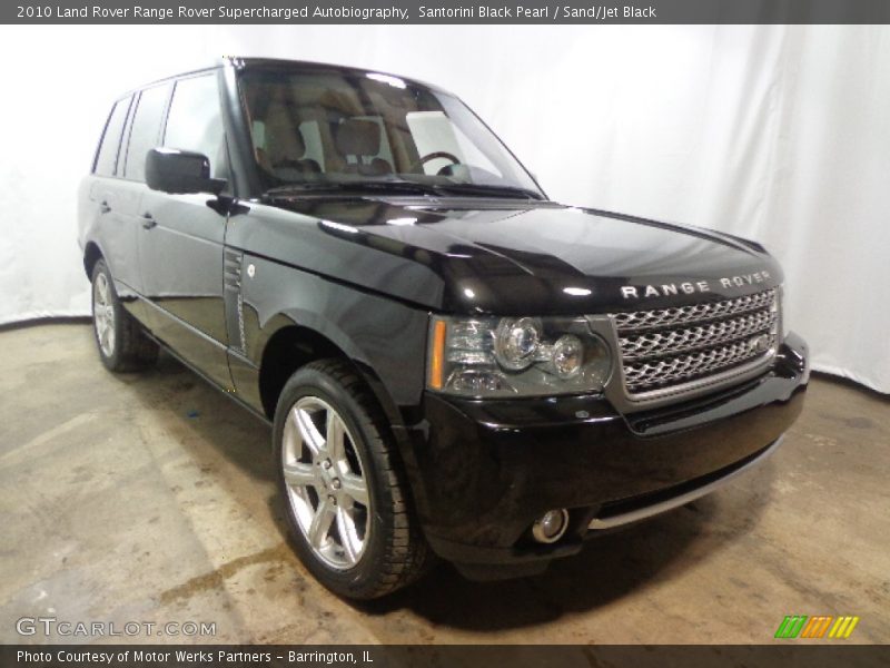 Santorini Black Pearl / Sand/Jet Black 2010 Land Rover Range Rover Supercharged Autobiography