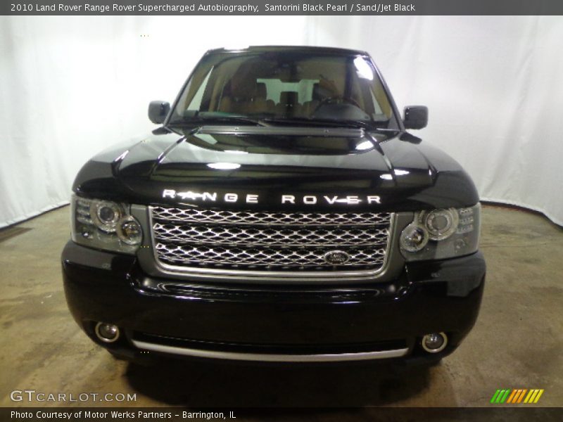 Santorini Black Pearl / Sand/Jet Black 2010 Land Rover Range Rover Supercharged Autobiography